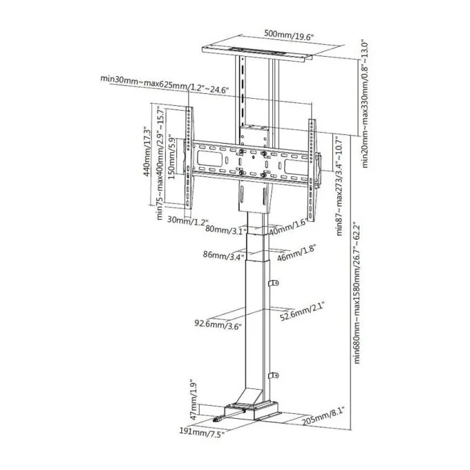 Equip 650606 TV mount/stand — image 10