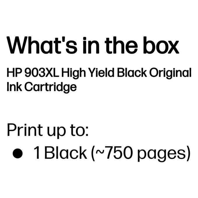 HP 903XL High Yield Black Original Ink Cartridge — image 3