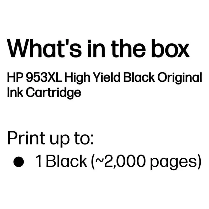 HP 953XL High Yield Black Original Ink Cartridge — image 3