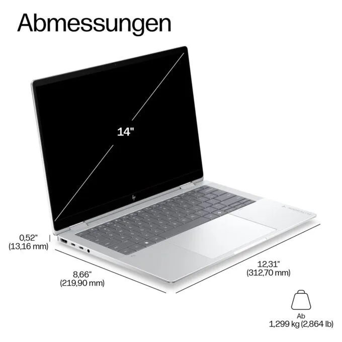 HP EliteBook X Flip G2i CU5 325/32GB/512SSD/W11 Pro LTE 5G 1J Gar (DE) — image 3