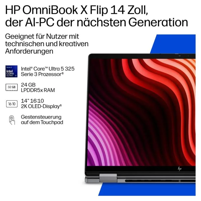 HP OmniBook X Flip 2-in-1 Laptop Next Gen AI 14-kb0181ng — image 20