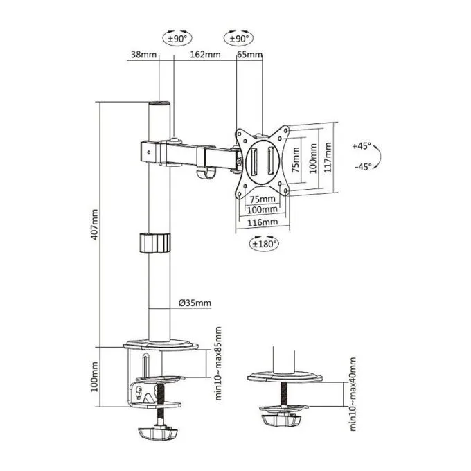 Equip 650156 monitor mount / stand — image 8