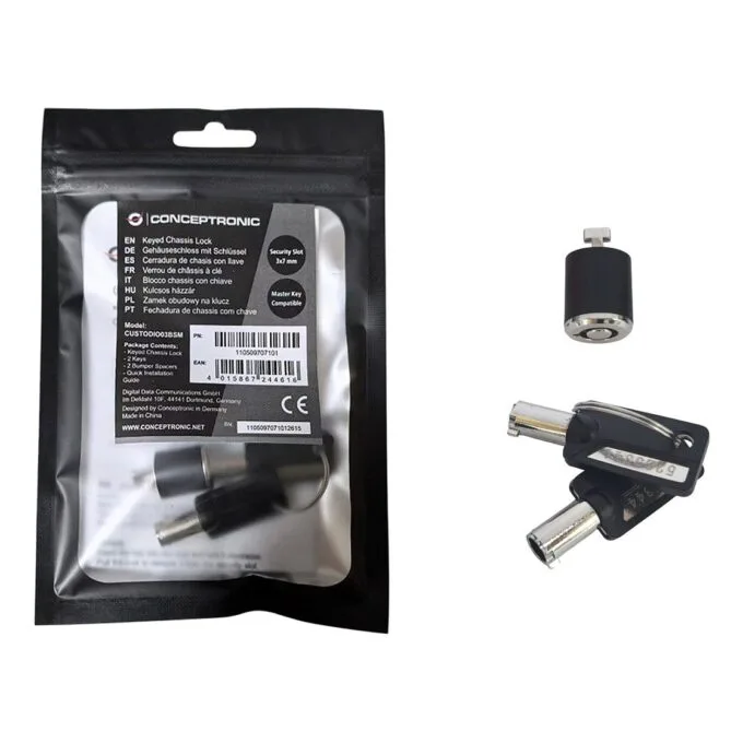 Conceptronic CUSTODIO03BSM cable lock — image 2