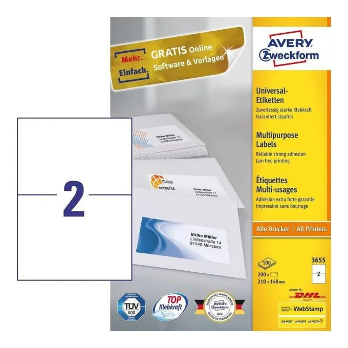 Avery 3655 self-adhesive label — image 2