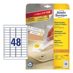 Avery L4736REV-25 self-adhesive label
