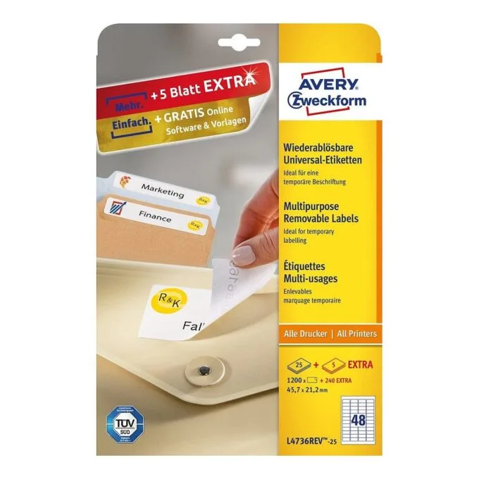 Avery L4736REV-25 self-adhesive label — image 2