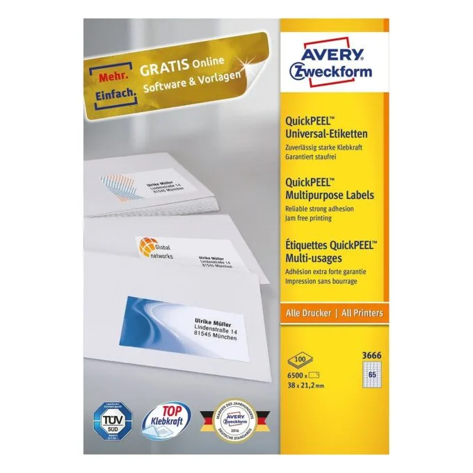 Avery 3666 self-adhesive label — image 2