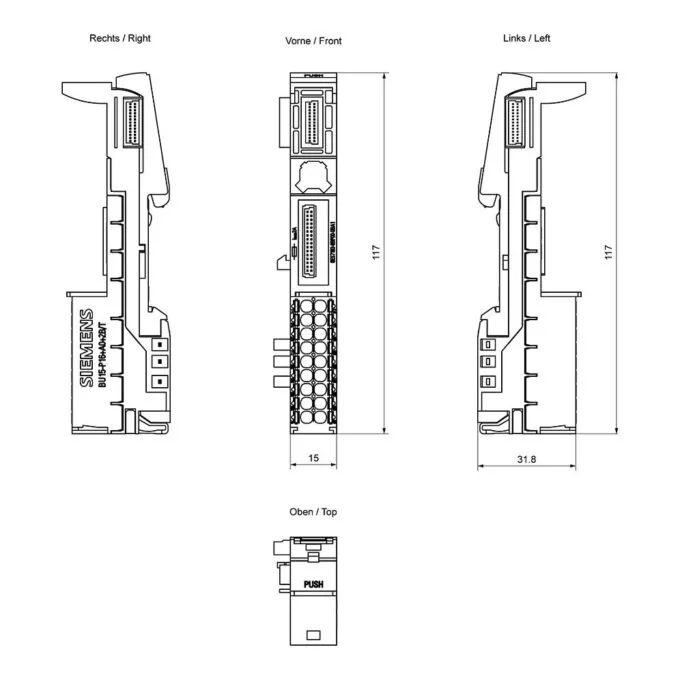 Siemens 6ES7193-6BP00-0BA1 electrical terminals — image 4