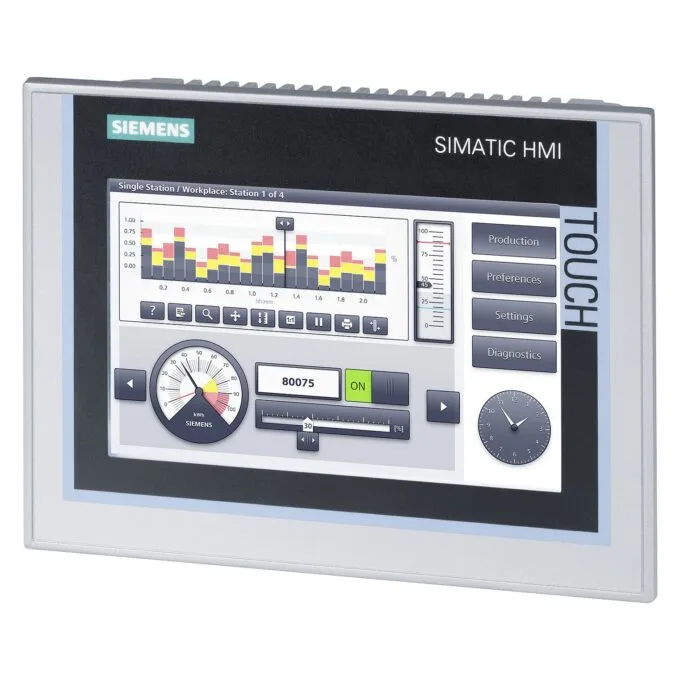 Siemens 6AV2124-0GC01-0AX0 touch control panel — image 1