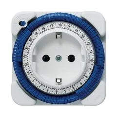 THEB Zeitschaltuhr analog TIMER 26 24H ohne Gangreserve Steck-Uhr