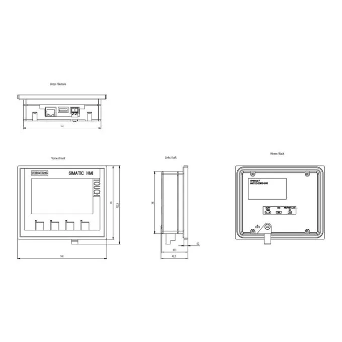 Siemens 6AV2123-2DB03-0AX0 digital/analogue I/O module — image 2