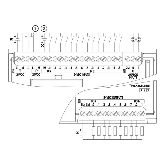 Siemens 6ES7214-1AG40-0XB0 digital/analogue I/O module — image 3