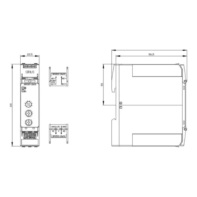 Siemens 3RP2505-1BW30 electrical relay — image 5