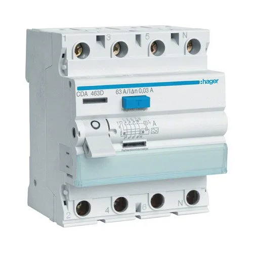 Hager CDA463D circuit breaker — image 1
