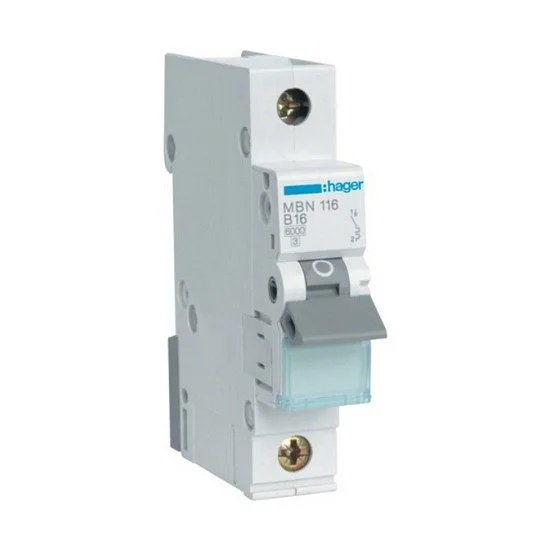 Hager MBN116 circuit breaker — image 1