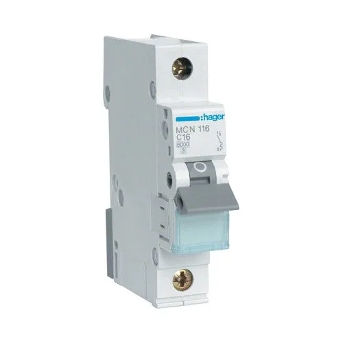 Hager MCN116 circuit breaker — image 1
