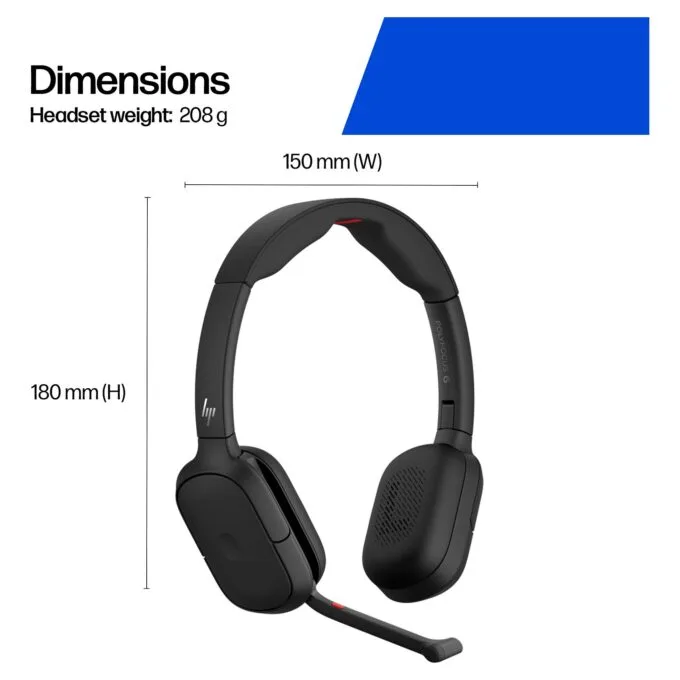 HP Poly Focus 625 Stereo Bluetooth Headset — image 3