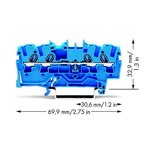 Wago 2002-1404 terminal block — image 2