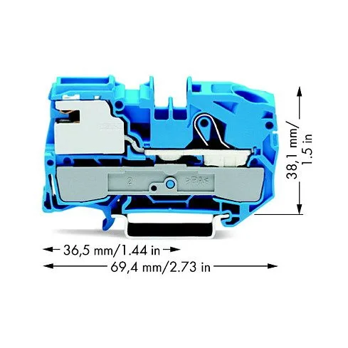 Wago 2016-7114 terminal block — image 2
