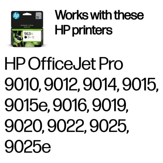 HP 963XL High Yield Black Original Ink Cartridge Schwarz 47,86ml 2000Seiten — image 2