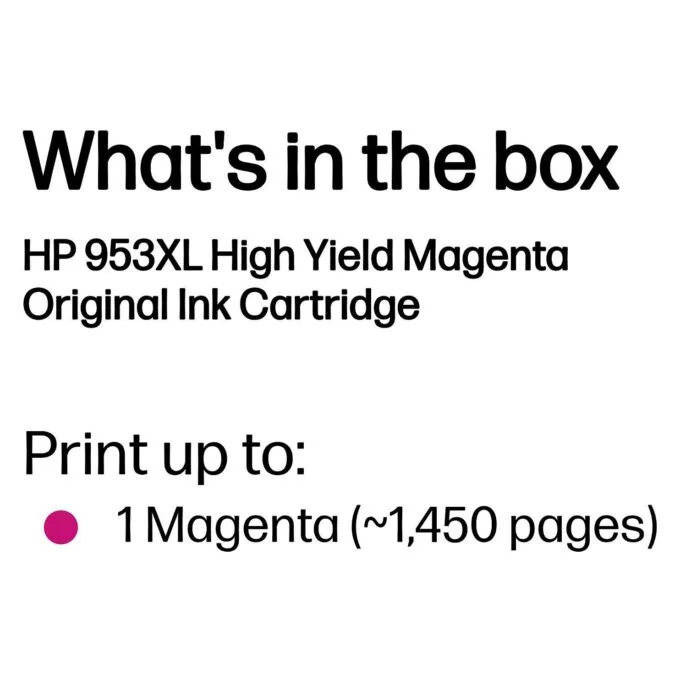 HP 953XL High Yield Magenta Original ink cartridge — image 3