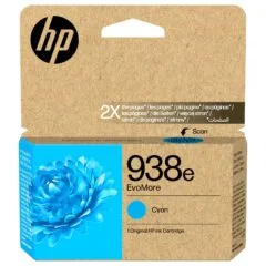 HP 938e EvoMore Cyan Original Ink Cartridge Cyan 20ml 1650Seiten