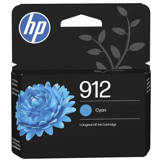 HP 912 Cyan Original Ink Cartridge Cyan 2,9ml 315Seiten — image 1