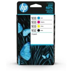 HP 933 4-Pack CMY(3)/932 Black Original Ink Cartridge Combo Schwarz, Cyan, Magenta, Gelb 8,5, 4ml 400Seiten 330Seiten