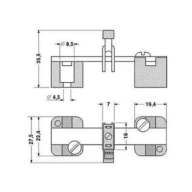 Phoenix Contact AKG 4 BU terminal block — image 2