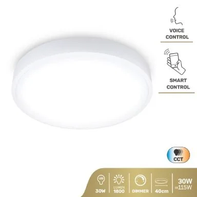 GBC HeyLight 30W Smart WiFi Ceiling Light 15 inch 3000K-5000K — image 5