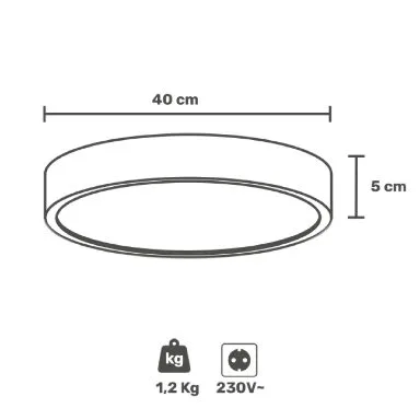 GBC HeyLight 30W Smart WiFi Ceiling Light 15 inch 3000K-5000K — image 6