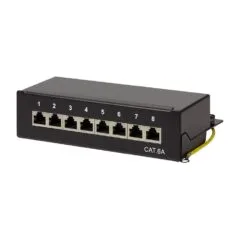 Patchpannel Desktop 8 Port Cat6A STP black LogiLink