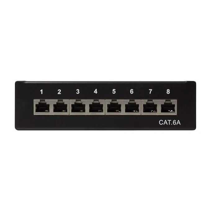 Patchpannel Desktop 8 Port Cat6A STP black LogiLink — image 2