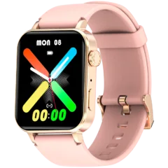 Blackview R30 Pro Fitness Smartwatch, 1.83-inch HD,220mAh Battery, 24-hour SpO2 Detection + Heart Rate Monitoring, Monitor Sleep status, Calls and SMS notification, Pink