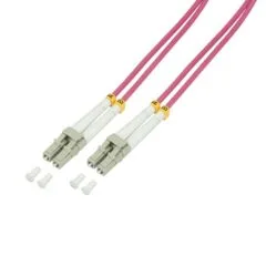 LogiLink światłowód OM4 LC/UPC - LC/UPC 1.0m fioletowy