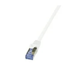 LogiLink kat.6a S/FTP 10.0m biały pozłacane końcówki