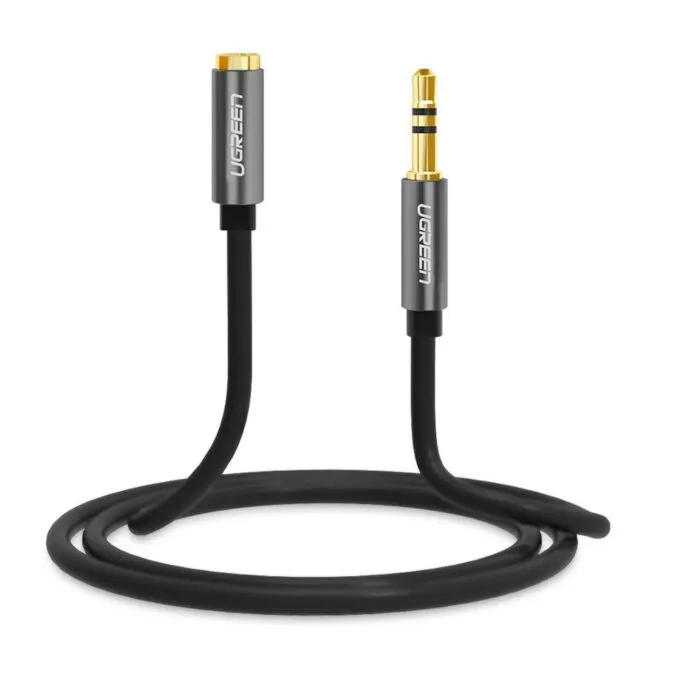 Ugreen audio AUX kabel jack 3,5 mm, 1m szary — image 2