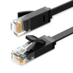 Ugreen Ethernet RJ45, Cat.6, UTP, 8m, płaski czarny