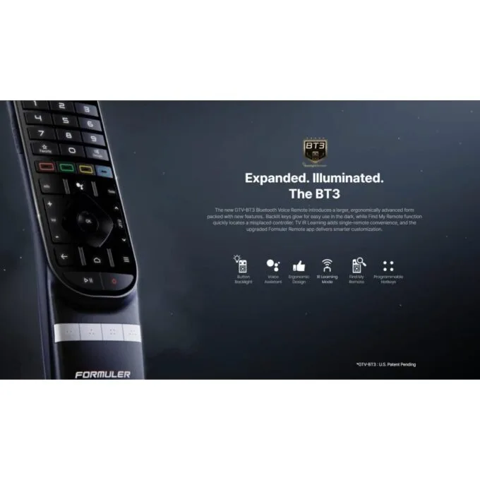 Formuler GTV-BT3 Bluetooth Remote Control with Backlit Keys & Voice Assistant — image 4