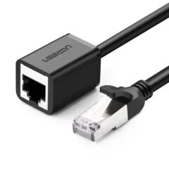 Ugreen Ethernet RJ45, Cat. 6, FTP, z metalową wtyczną 5m czarny