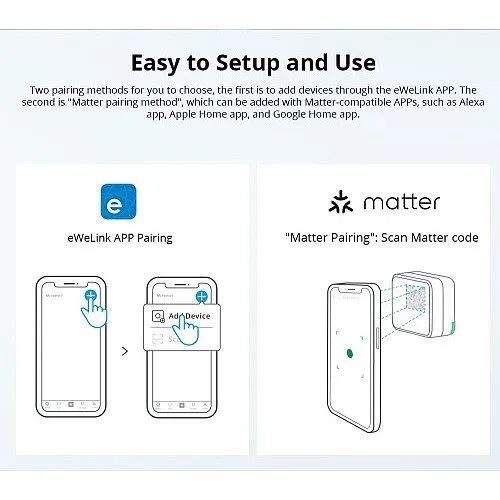 Sonoff WiFi Smart Switch MINI R4M ( Matter ) 4 Pack — image 8