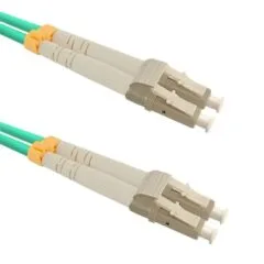 Qoltec światłowodowy LC/UPC - LC/UPC 5.0m turkusowy