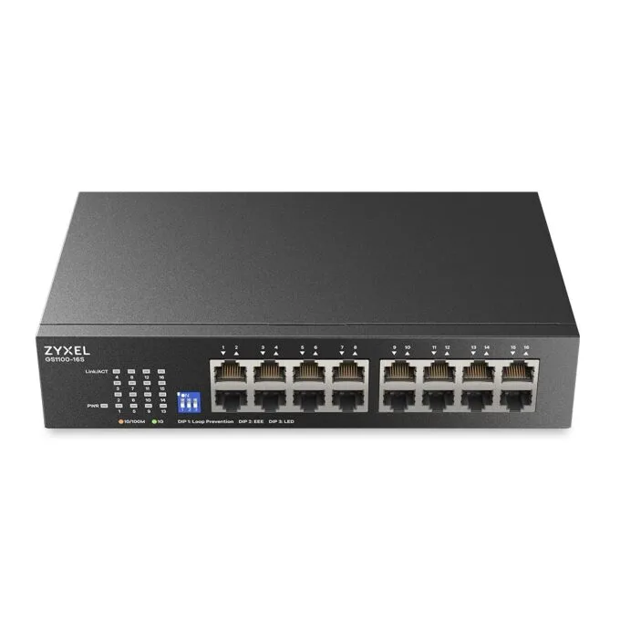 Zyxel Switch Gigabit Ethernet 16-Port R/M UK Plug GS1100-16S — image 6