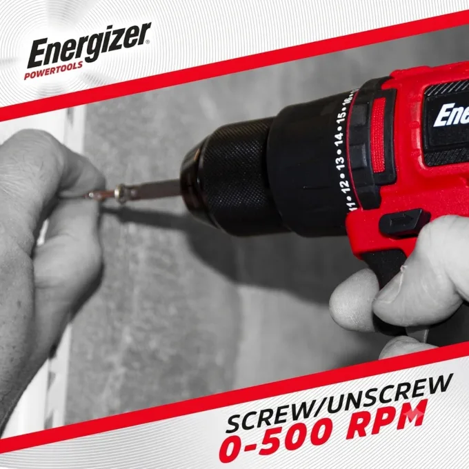 Energizer Power Tool Starter Kit With Cordless Drill /Battery (20V 2A) And Charger — image 2