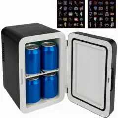 Denver Home Mini fridge With Cooling and Heating Function 4 Ltr Capacity MFR-404B Black
