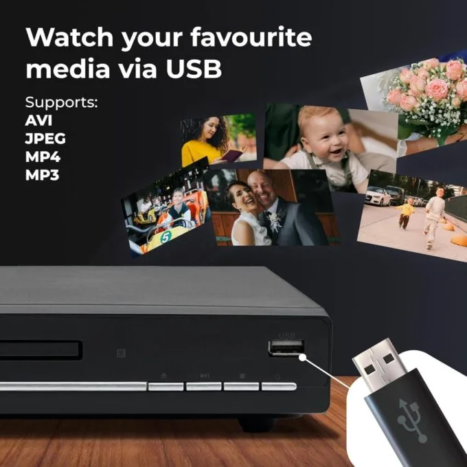 Denver AV DVD Player with HDMI Scart & USB DVH-7787MK3 — image 4