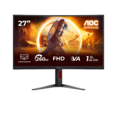 AOC 27G2U2 27‑inch Gaming Curved VA Monitor - 1920x1080, 280 Hz, 0.3 ms - 27G2U2