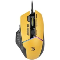 Myszka gamingowa A4Tech Bloody W95Max przewodowa 12000 dpi optyczna żółta