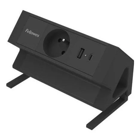 Fellowes Power desk, TYP E, czarny — image 1