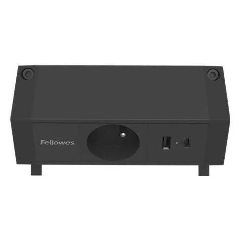 Fellowes Power desk, TYP E, czarny — image 2